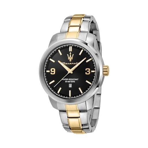 Maserati successo orologio uomo, tempo e data, analogico - 44mm