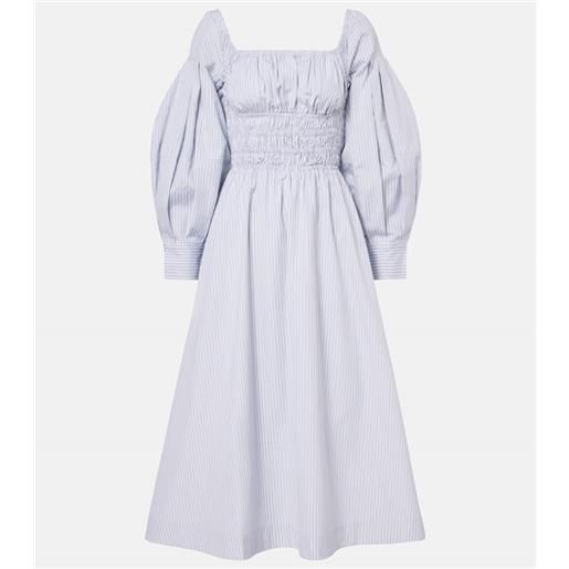 Altuzarra abito midi josie in cotone a righe