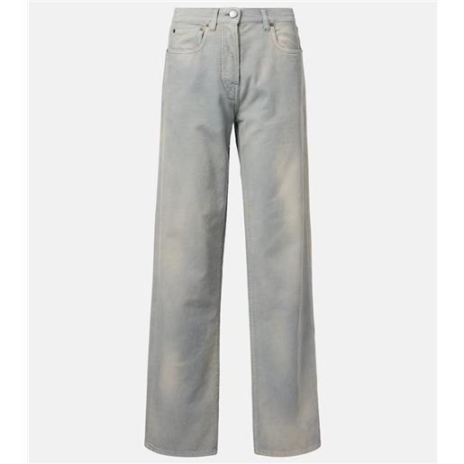 Prada pantaloni in velluto di cotone a coste