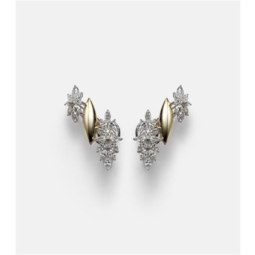 Yeprem orecchini golden strada in oro 18kt con diamanti