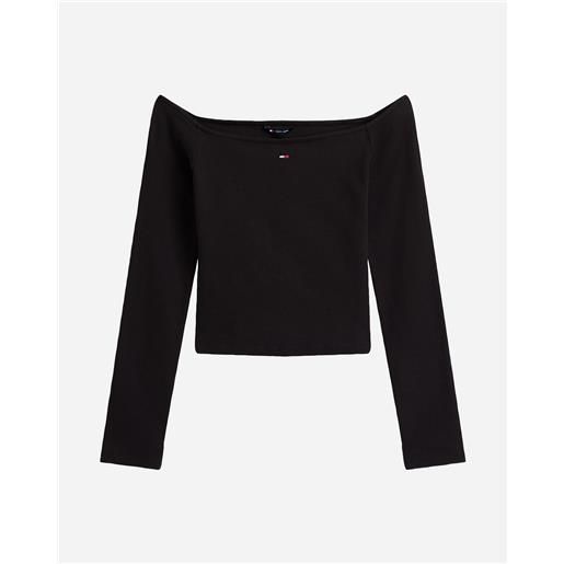 Tommy Hilfiger flag w - t-shirt - donna - nero