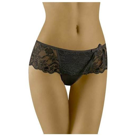 Wolbar culotte da donna floreali eleganti wb458, nero, m