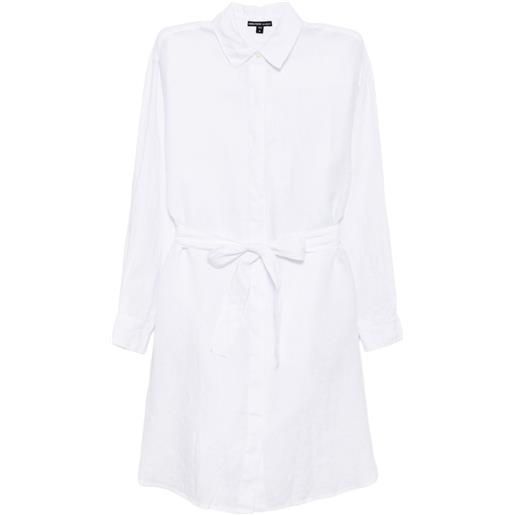 James Perse chemisier in lino - bianco