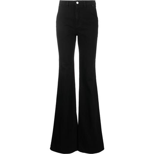 Del Core pantaloni svasati con applicazione - nero
