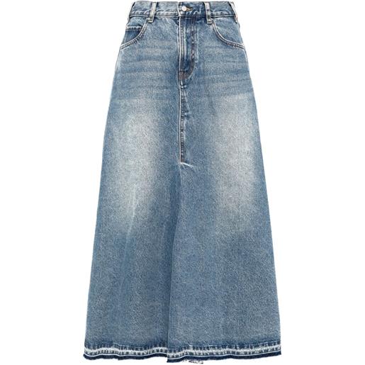 JNBY gonna denim con effetto vissuto - blu