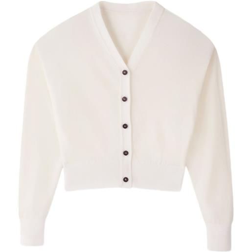 Jacquemus maglia cardigan corto - bianco