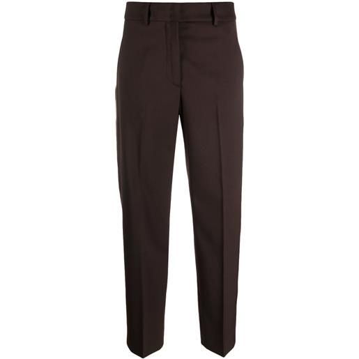 Seventy pantaloni affusolati a vita alta - marrone