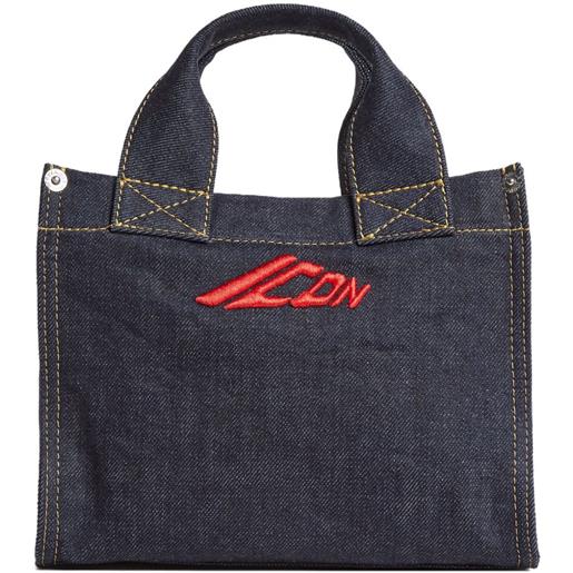 DSQUARED2 borsa tote denim - blu