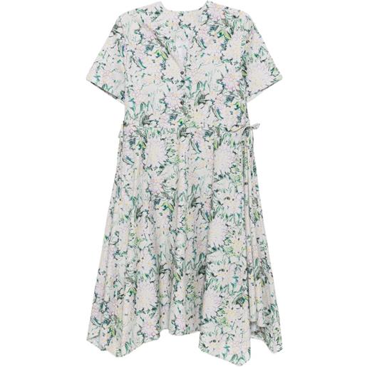 JNBY abito con stampa grafica - toni neutri