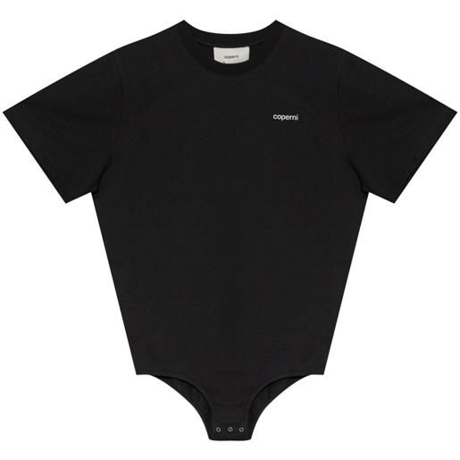 Coperni body con stampa logo - bianco