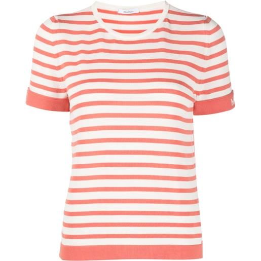 Max Mara top a righe - arancione