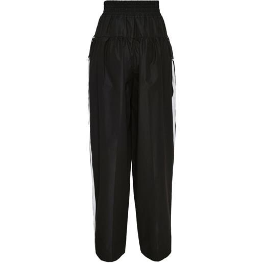 3.1 Phillip Lim pantaloni plissé con righe laterali - nero