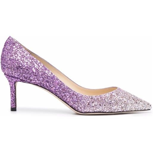 Jimmy Choo pumps romy con glitter - viola