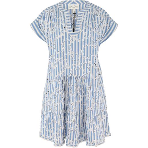 Saloni abito a righe - blu