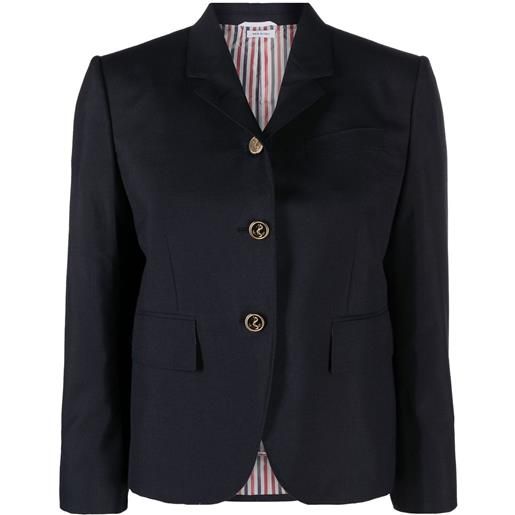 Thom Browne blazer crop - blu