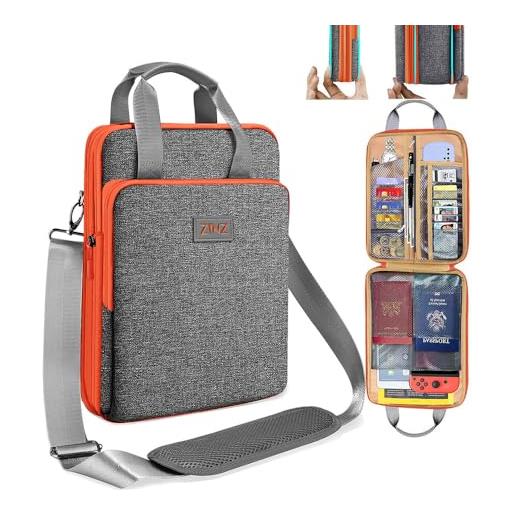 ZINZ custodia sottile ed espandibile da 12,9 13 pollici borsa a tracolla da viaggio per laptop per mac. Book air 13 m3/m2/m1, mac. Book pro 13 m2/m1, i. Pad pro 12,9/13/11, i. Pad air 13, l02g05