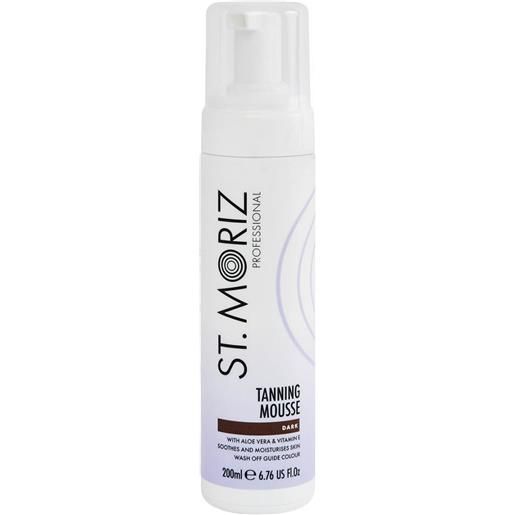 St. Moriz professional autoabbronzante in mousse per corpo e viso tonalità scura 200 ml
