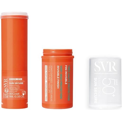 SVR sun secure easy stick stick solare trasparente spf50+ ricarica