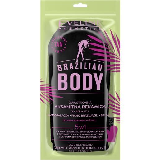 Eveline Cosmetics brazilian body guanto nero per autoabbronzante