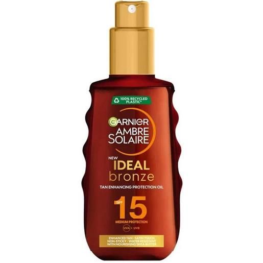 Garnier ambre solaire ideal bronze olio acceleratore dell'abbronzatura spf15
