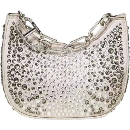 TWINSET borsa 'croissant' con strass
