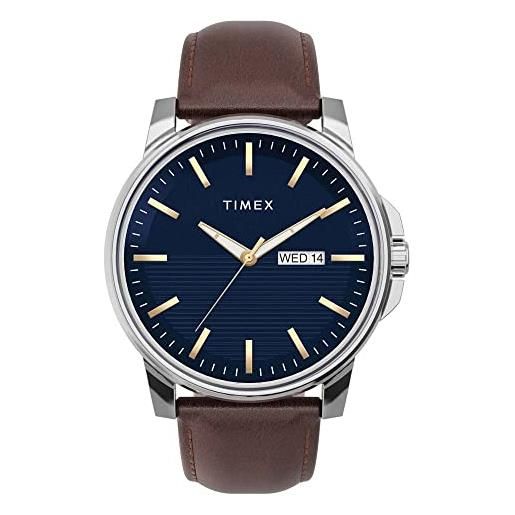 Timex Orologio Da Polso Uomo – Quadrante Blu, Cinturino In Tessuto Verde, 40mm (TW4B329009J) - 3
