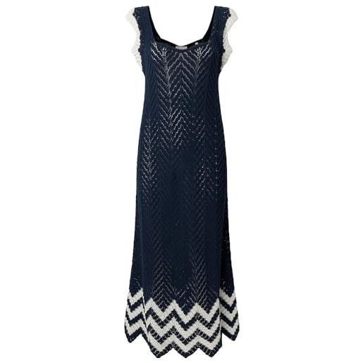 Pepe Jeans ollie dress vestito, blu (blu oceano), s donna