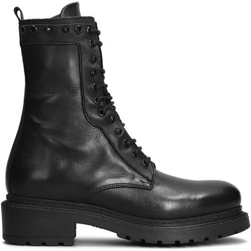 Metisse anfibi in pelle - nero