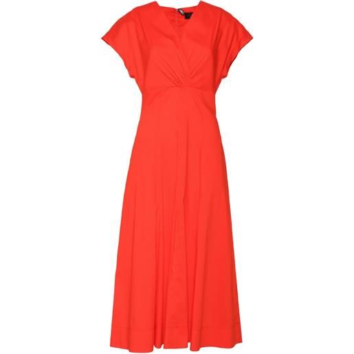 Clips abito con scollo a v - rosso
