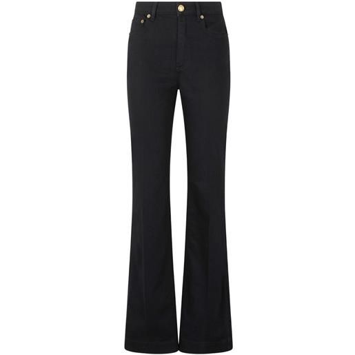 Roberto Cavalli jeans con monogramma - nero