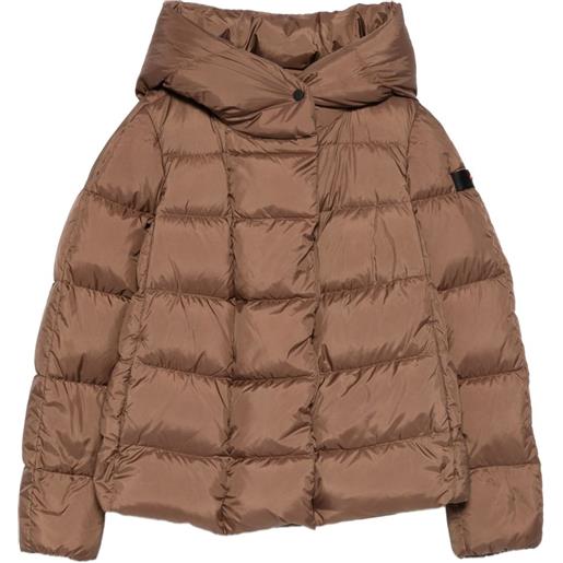Peuterey piumino trapuntato con cappuccio - marrone