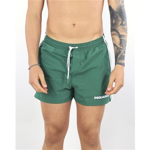 DSQUARED costume verde con logo