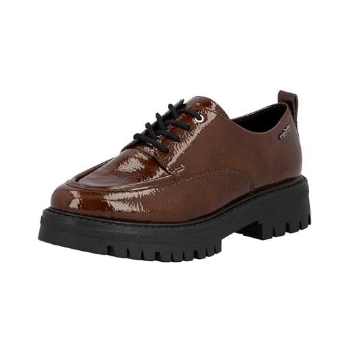 Rieker 47500, scarpe stringate donna, marrone, 38 eu