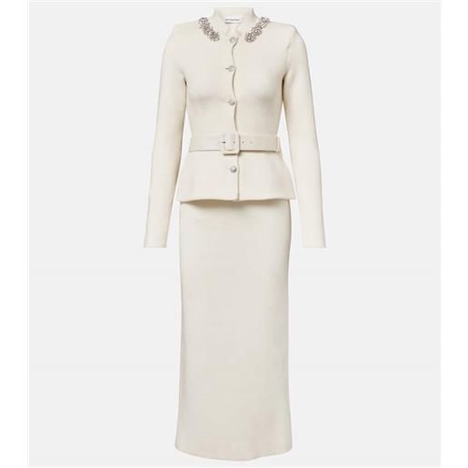 Self-Portrait abito midi in maglia