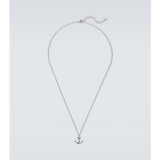 Mateo collana anchor lock in argento sterling