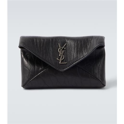 Saint Laurent portafoglio cassandre in pelle