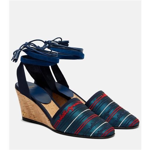 Valentino Garavani espadrillas con zeppa la cruisette con ricamo