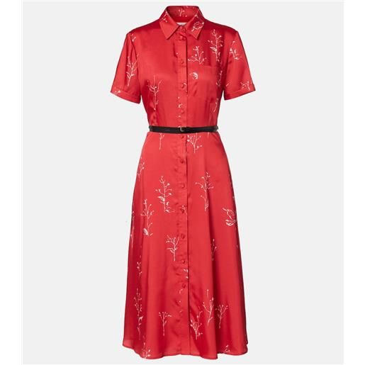 Altuzarra abito midi kiera in seta con stampa