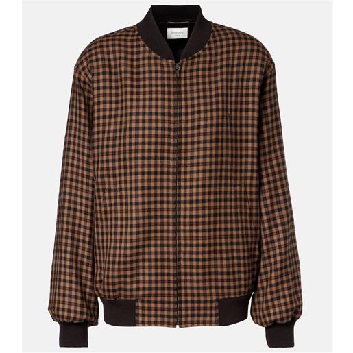 Saint Laurent bomber in teddy di lana