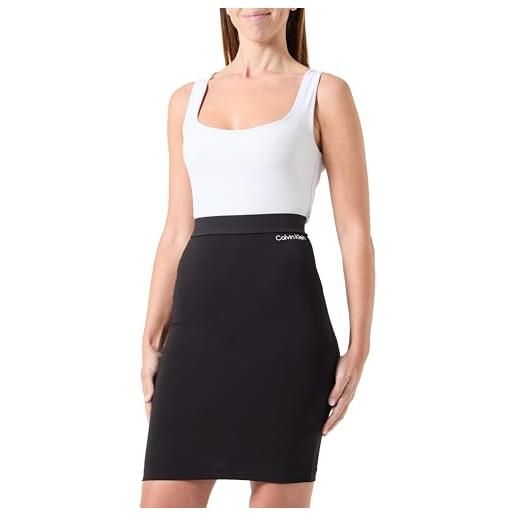 Calvin Klein milano logo elaj20j224862 altre gonne, ck black, xs donna