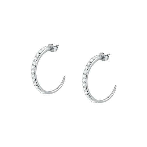 Morellato poetica orecchini donna in acciaio, cristalli - sauz33