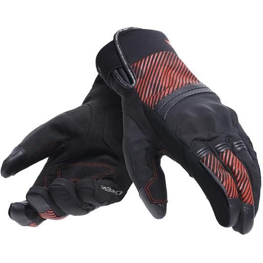 DAINESE guanto fulmine d-dry rosso nero DAINESE