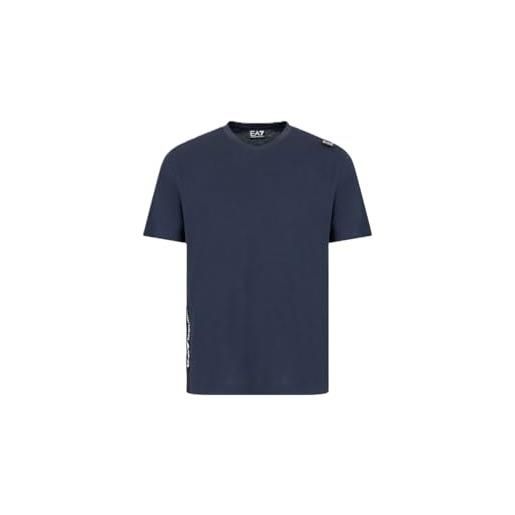 EA7 emporio armani t-shirt uomo girocollo logo series in cotone 6dpt04pjvpz 8058997937856 - xxs armani blue xxs