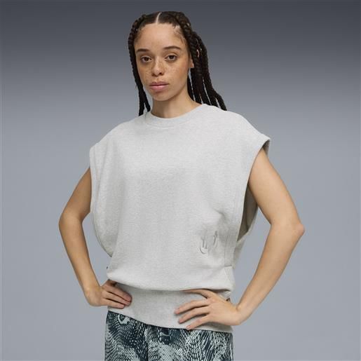 PUMA top PUMA hoops x harry potter™ da donna, abbigliamento, grigio, s