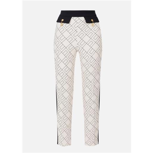 ELISABETTA FRANCHI bi-color trousers