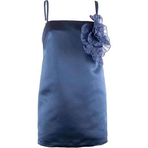 Elisabetta Franchi abito con decorazione - blu