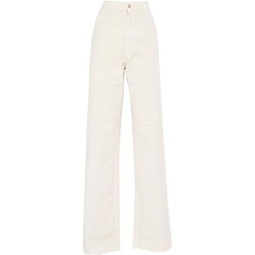 Fay jeans svasati con cinque tasche - toni neutri