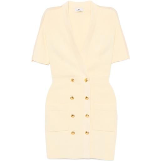 Elisabetta Franchi abito in maglia - giallo