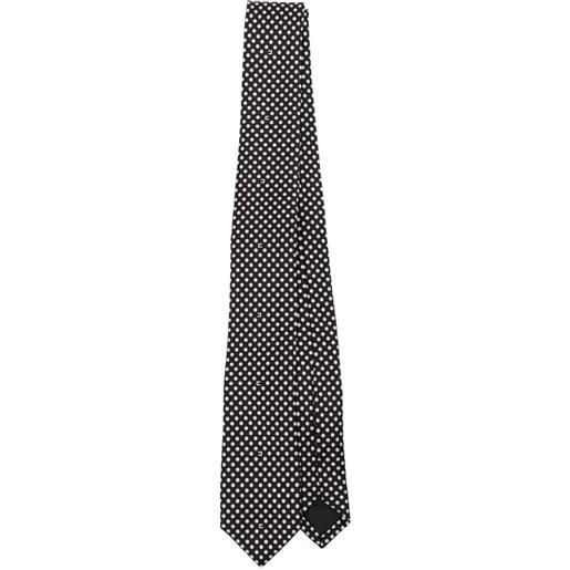 Elisabetta Franchi cravatta a pois - nero