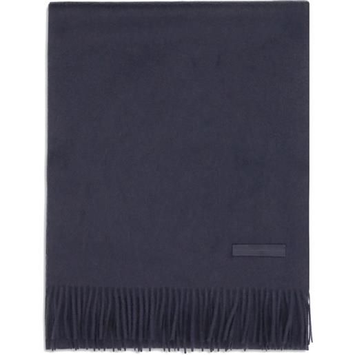 Zegna sciarpa con frange - nero